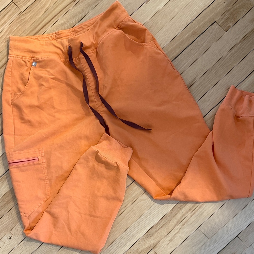 Orange Figs Scrub Pants